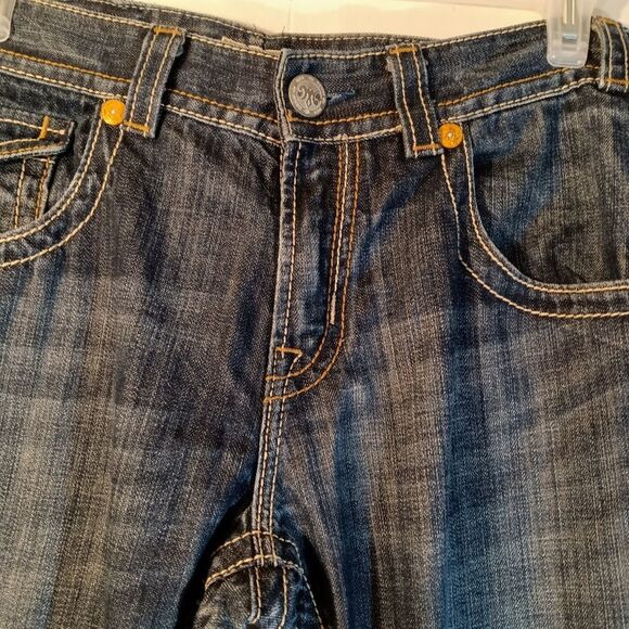 Mek Y2K Mens NEW YORK Denim 100% Cotton Dark Wash Jeans sz 32/34 - Picture 15 of 16